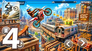 Stunt Bike Extreme - Gameplay Walkthrough Part 4 - Stunt Bike Trials Game (Android, iOS) screenshot 2