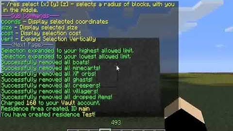 Minecraft- How to use Residence Plugin for Users