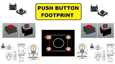 Design of Footprint for Push button using Orcad 17.2 #Arduino #LabView #Electronics circuits