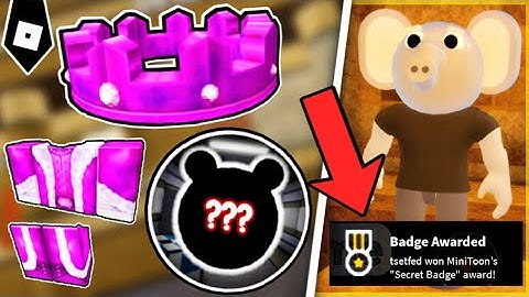 How to get MAPLE DONUT SECRET BADGE & CROWN OF MADNESS + OUTFIT in PIGGY (READY PLAYER TWO) - ROBLOX