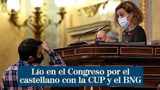 Batet quita la palabra a la CUP y al BNG por hablar en catalán y en gallego en el Congreso