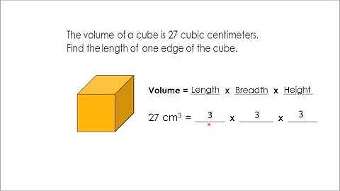 Finding  the length of one side of a cube given its volume