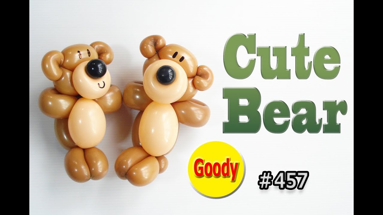 バルーンアート Balloon Art カワイイ くまちゃん Cute Bear クマ 熊 くまの作り方 Bear Balloon テディベア かねさんのバルーンアート Youtube