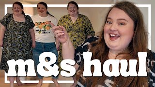 M&S NEW IN FOR SPRING SUMMER | plus size fashion try on haul | 2024