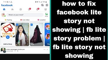 how to fix facebook lite story not showing | fb lite story problem | fb lite story not showing