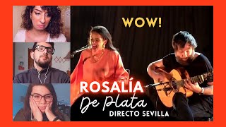 Italians React to ROSALÍA - De Plata (Directo Sevilla) | eng + esp cc