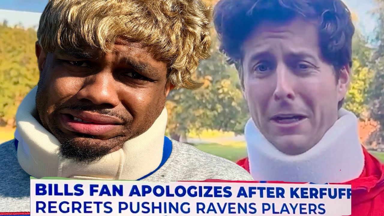 Buffalo Bills Fan Apologizes For Pushing Lamar Jackson & DeAndre Hopkins During The Ravens Game.