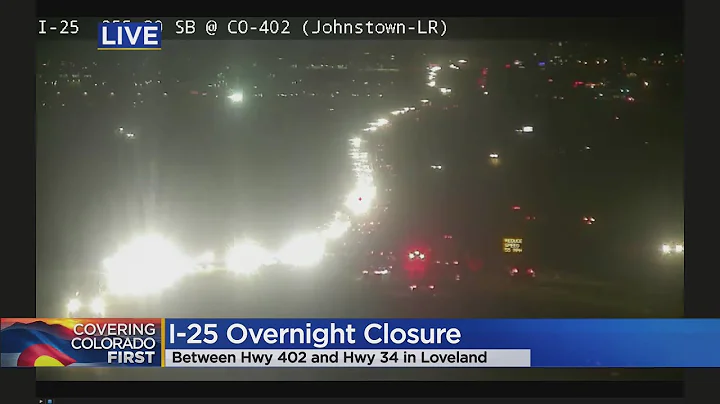 I-25 Closed Monday Night For Work On North Express Lanes Project