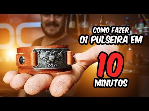 Vídeo: Como Fazer Uma Pulseira De Couro