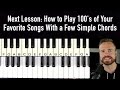 How to play your favorite songs with a few simple chords
