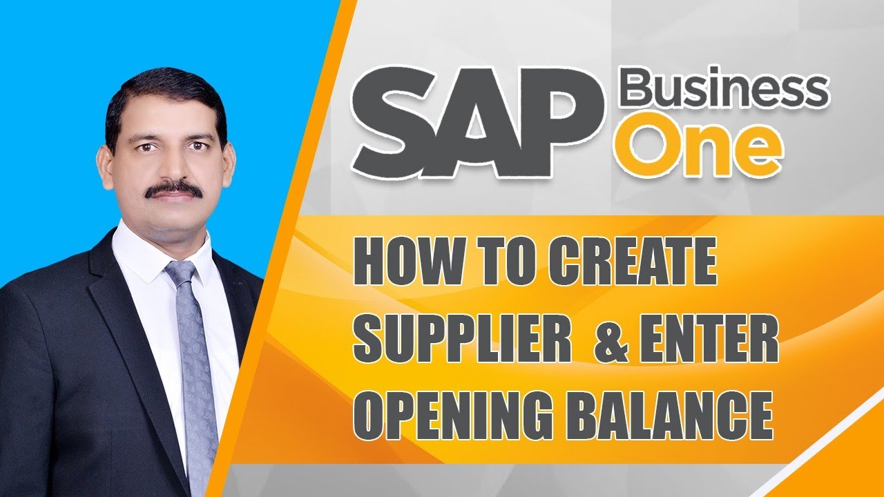 How To Enter Opening Balance In Sap B1 How To Enter Opening Balance In Sap B1
