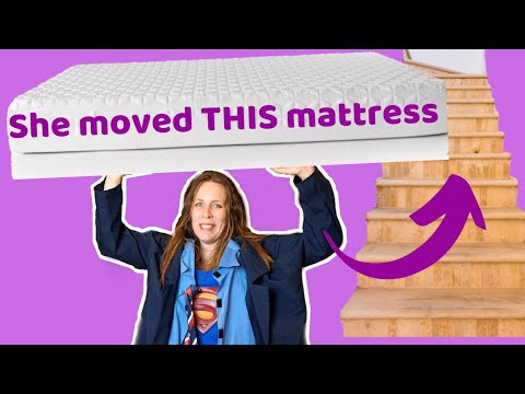 How to Move a King Size Mattress Up Stairs BY YOURSELF