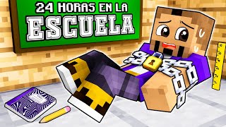 24 Horas Atrapados en la Escuela en Minecraft!