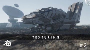 How to texture this spaceship with blender  | spaceship series | part 2 | 2020