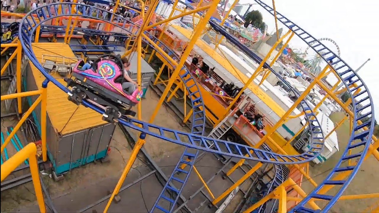 Spinning Racer - Mounted HD On-Ride POV | Größte Kirmes am Rhein Düsseldorf 2019