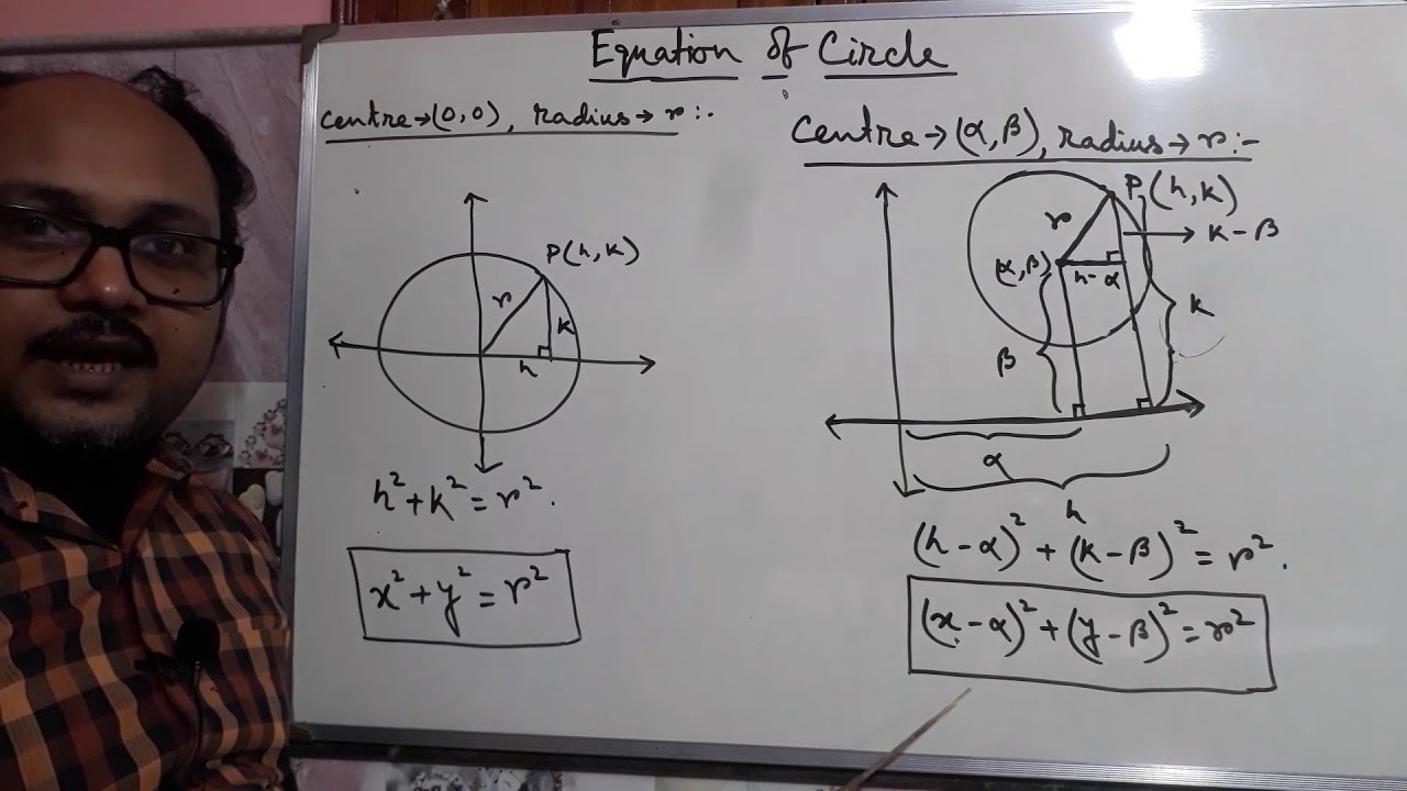Basic concepts on equations of a circle for 11. - YouTube
