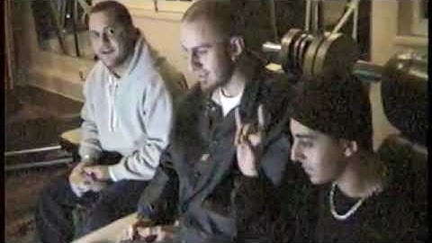 Daron and Shavo play GOLDENEYE 007 for the N64 while Serj shows the vocal tent 1997-1998