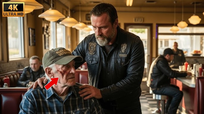 A Thug Slapped an 81-Year-Old Veteran in a Diner… Hour Later, His Son Walked In With Hells Angels - YouTube