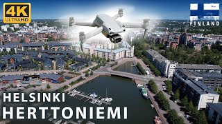 DRONE AERIAL 🚁 PHOTOGRAPHY HERTTONIEMI - HERTTONIEMENRANTA. See the Wonderful Landscapes of Helsinki
