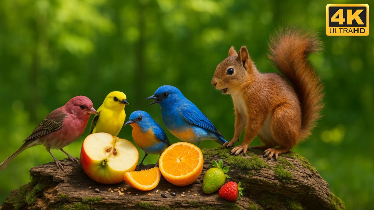 Cat TV for Cats to Watch: Must-See Forest Adventure with Birds & Squirrels 😻