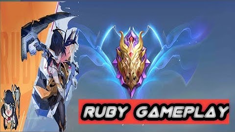 RUBY GAMEPLAY 2022 / MYTHICAL GLORY ! / BEST BUILD EXP LANE !