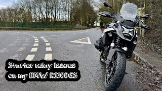 Starter relay issues and burning  BMW R1300GS recall  My experience