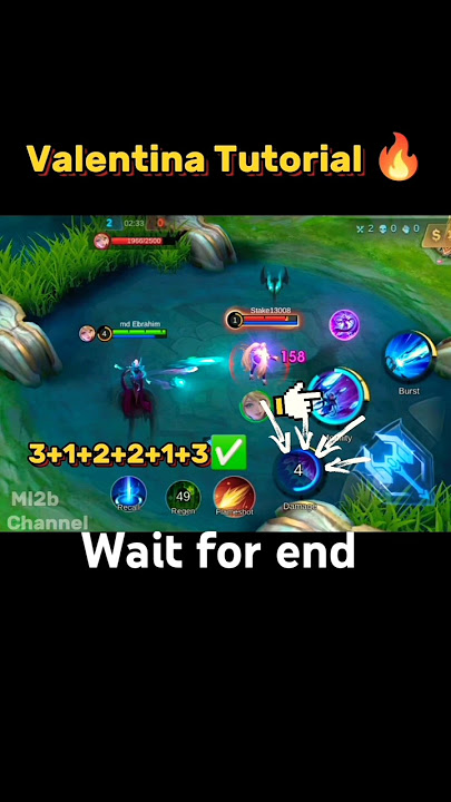 Valentina Tutorial mobile legends #shorts #tutorial #mlbb