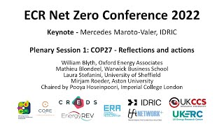 ECR NZ Conference 2022 Opening Keynote and Plenary 1 recording