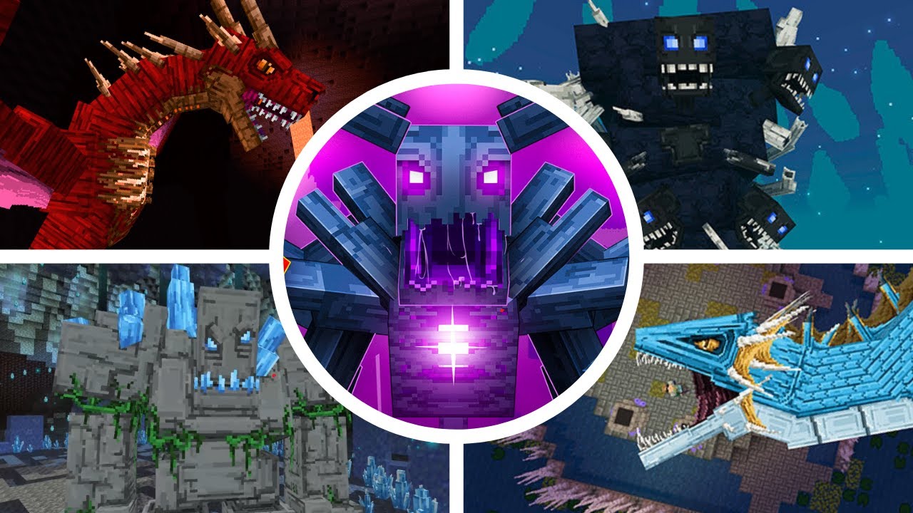 Minecraft: Boss Expansion by Tsunami Studios - All Bosses/All Boss Fights