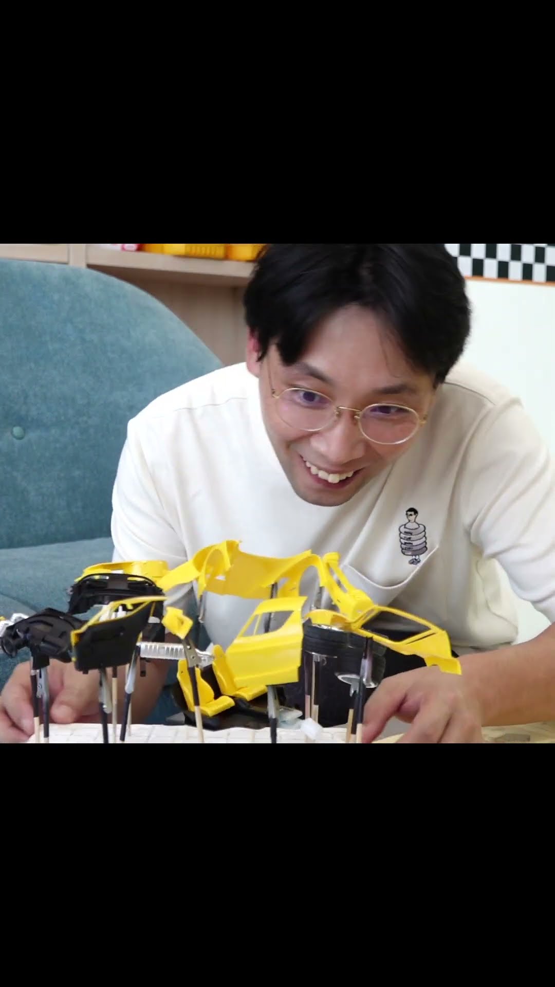 Build Super Car Toy Assembly with Color Painting #shorts