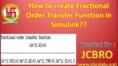 How to define fractional order transfer function in Matlab??