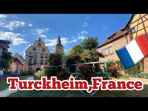 Turckheim, France a Tiny town in Alsace || Walking tour 4K || Travel Vlog