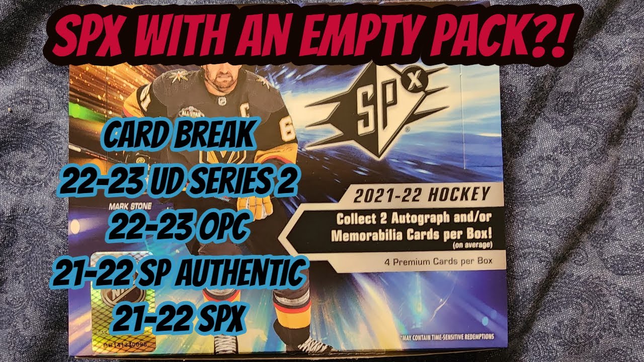 SPx missing a card? Box break SPA, Series 2, OPC and SPx YouTube