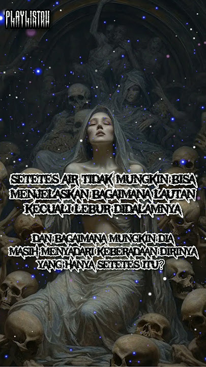 Story WA Keren Gothic Black Metal Indonesia Setetes Air