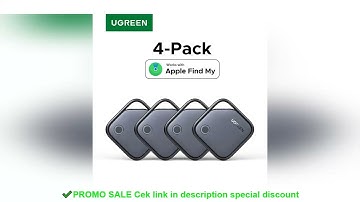 UGREEN Smart Bluetooth Tracker, Keys Finder Item Locator SmartTag Up to 2 Year Battery Phone Finder