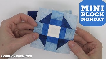 How to Piece a Mini Churn Dash Quilt Block - Mini Block Monday #1