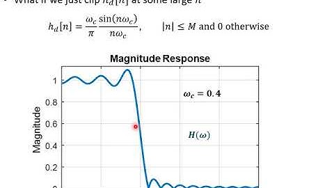 Lecture 21 22 Design of FIR Filters (Complete Video)