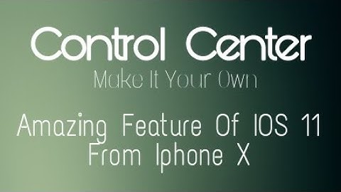 Control Center IOS 11/ Iphone x  on any Android Device NO ROOT! in urdu/hind