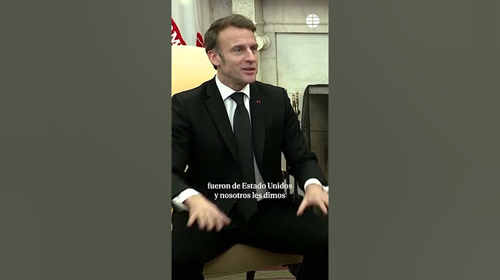 Macron corrige a Trump en plena rueda de prensa