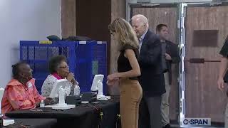 Joe Biden Eagerly Shows His ID Before Voting In Delaware, A State With A Voter ID Law