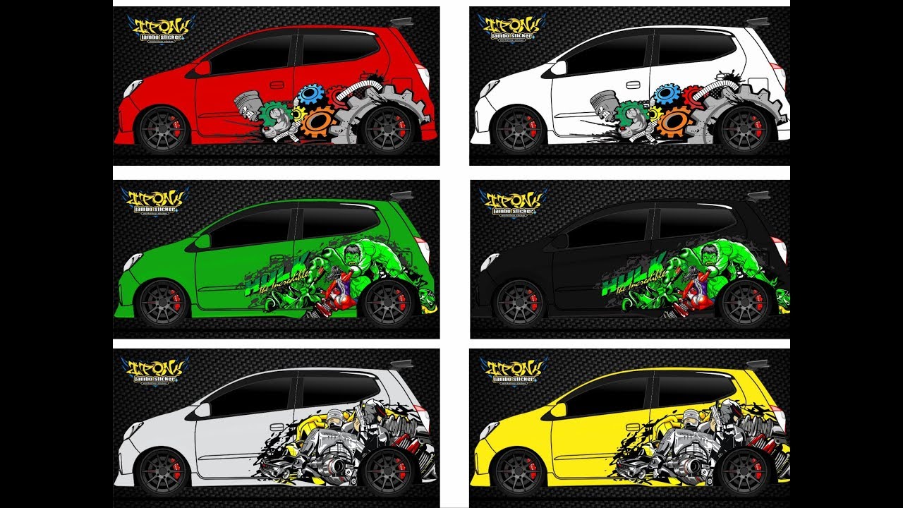  Desain  stiker  mobil  corel draw terbaru YouTube