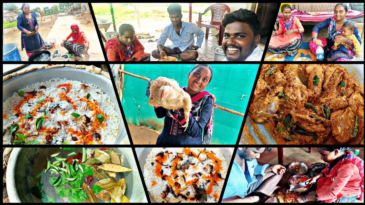 🛖ఈరోజు ఇంట్లోనే మేము..🍗ఫ్యామిలీ (చికెన్ దమ్ బిర్యాని) చేసుకున్నాము | Family Chicken biryani recipe