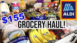 *NEW* BUDGET GROCERY HAUL \/ $155 ALDI HAUL WITH PRICES!