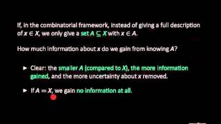 Math 574, Lesson 4-1: Information Measures