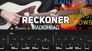 Radiohead - Reckoner (Guitar lesson with TAB)