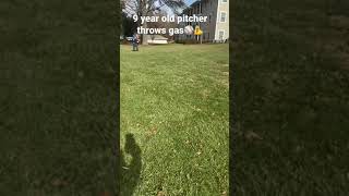 9 year old pitcher throws 60 MPH ⚾️💪