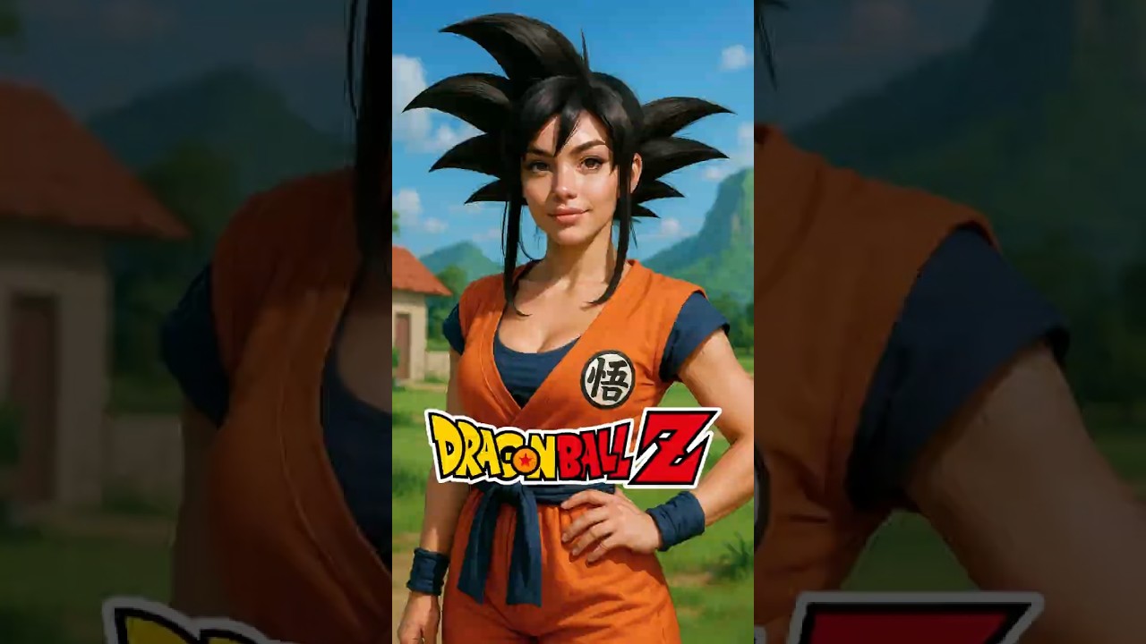 Goku as a Girl!? Gender Swapping Dragon Ball Z Characters 🐉🟠 #dbz #dragonball #aiart