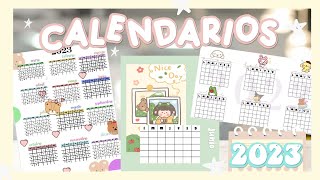 Calendarios 2023 PLANTILLAS GRATIS Y EDITABLES