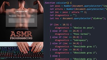 ASMR Programming - Body Mass Index Calculator, BMI in HTML, CSS and JS | Calculadora IMC