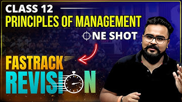 PRINCIPLES OF MANAGEMENT class 12 Business Studies ONE SHOT | chapter 2 bst